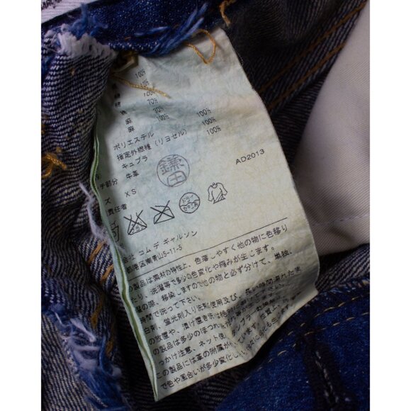 JUNYA WATANABE x COMME DES GARCONS A/W 2013 Multi Patch Blue Denim Jeans - Picture 6 of 7